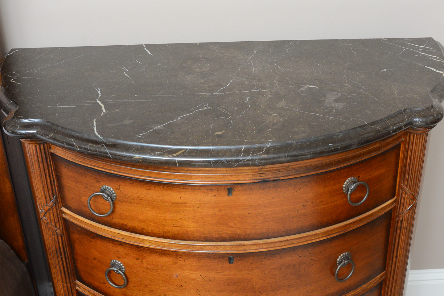 Marble Top Demilune Nighstand from the Southern Living Collection by