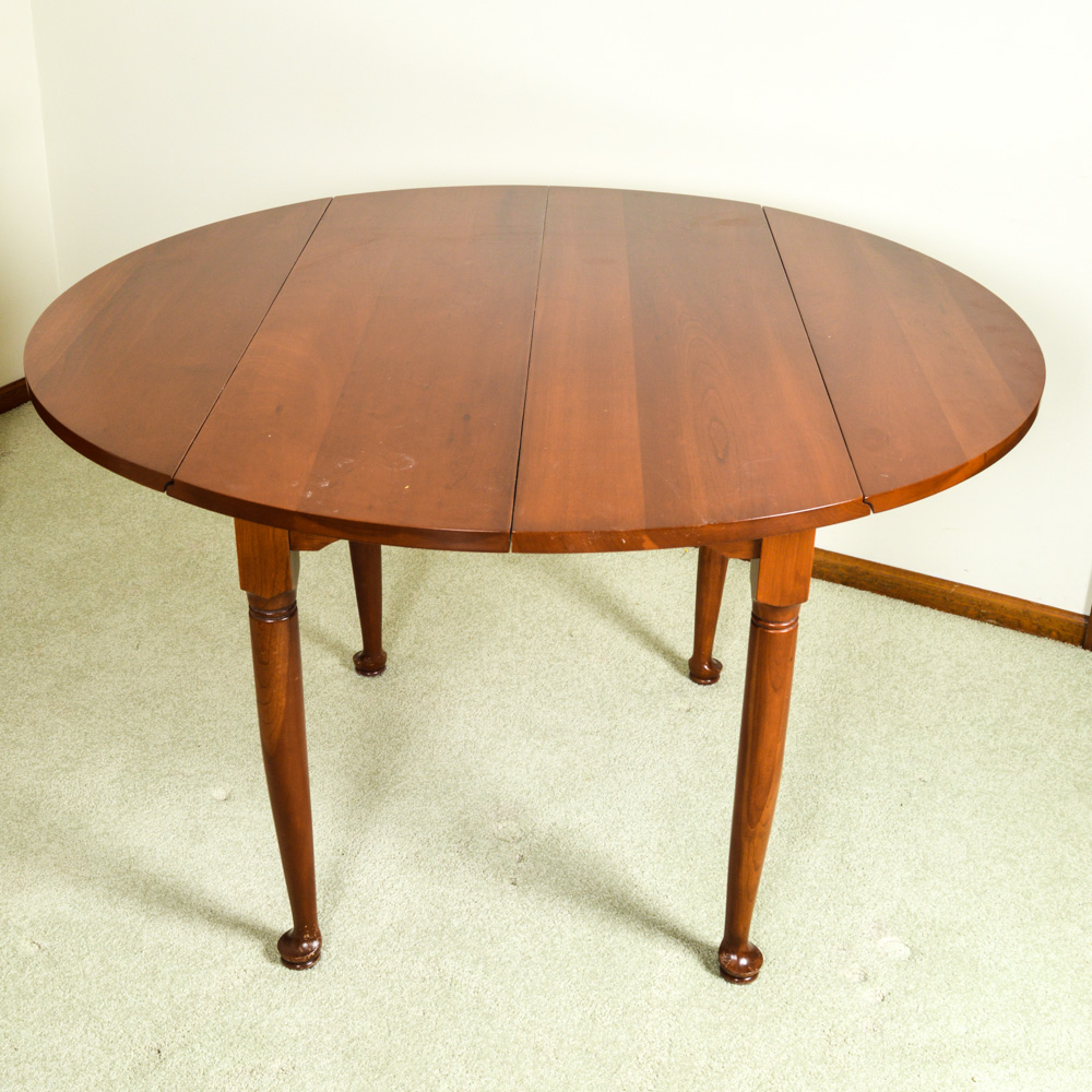 Vintage Cherry Drop Leaf Dining Table EBTH