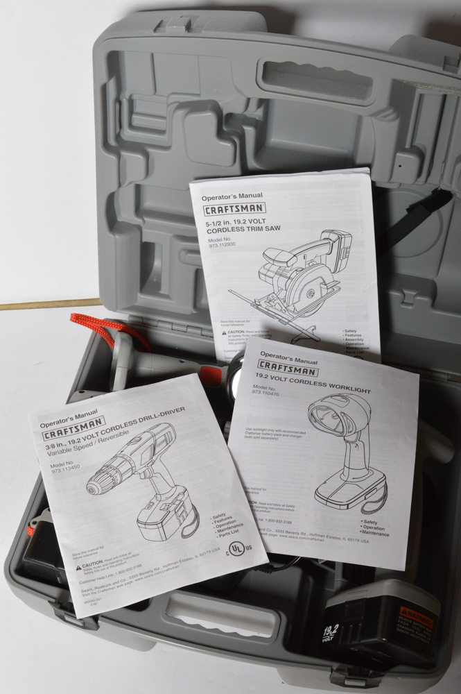 Craftsman 75th Anniversary Cordless Power Tool Combo EBTH
