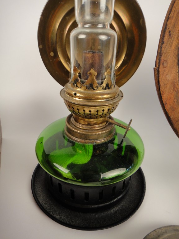 Antique Oil Lamp, Wood Box and Basket and More EBTH