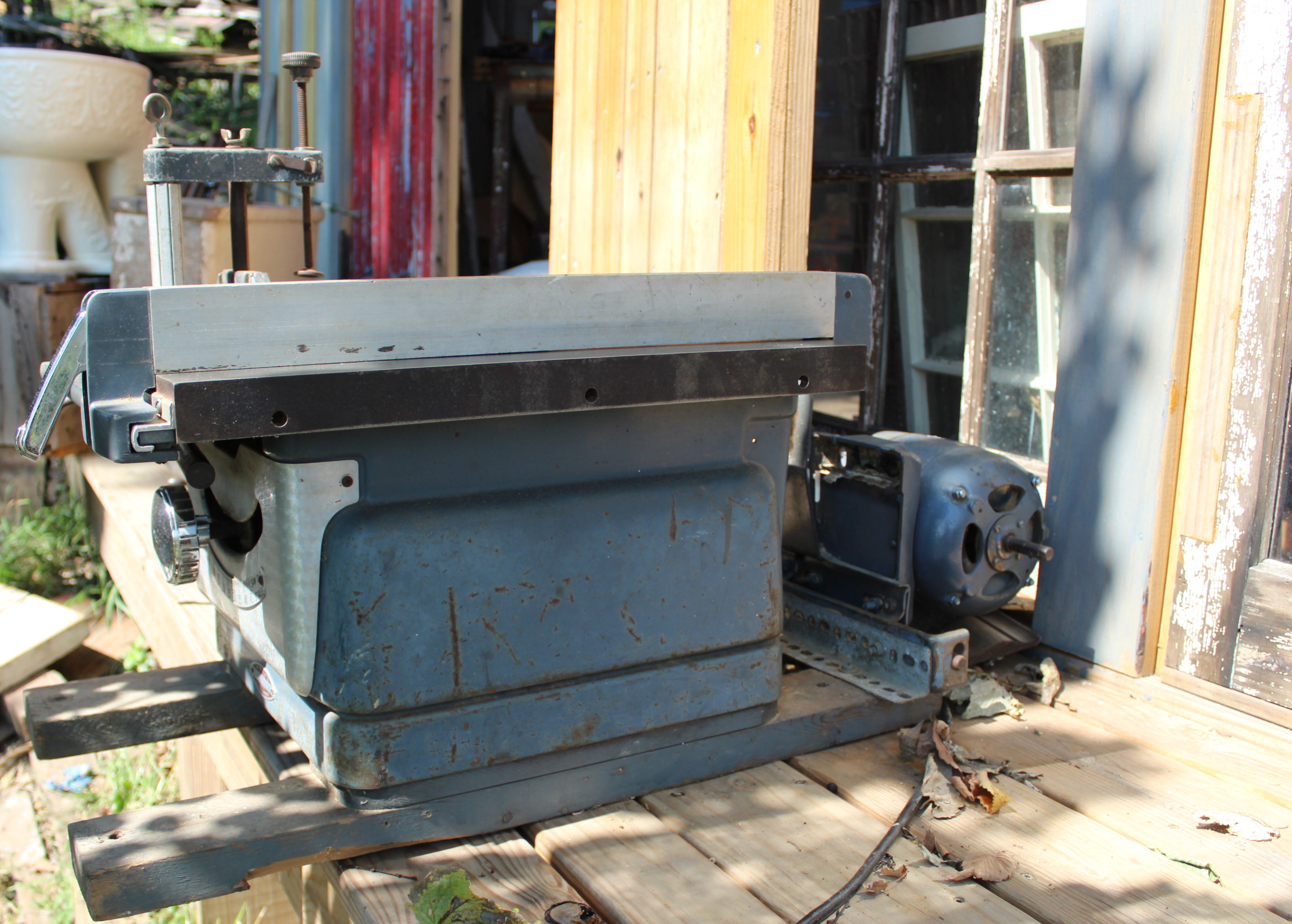 pair of vintage craftsman bench saws ebth