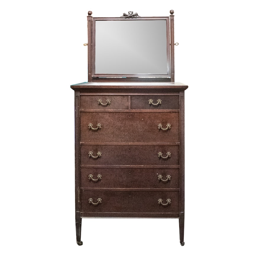 Vintage Paine Furniture Co Dresser With Mirror Ebth