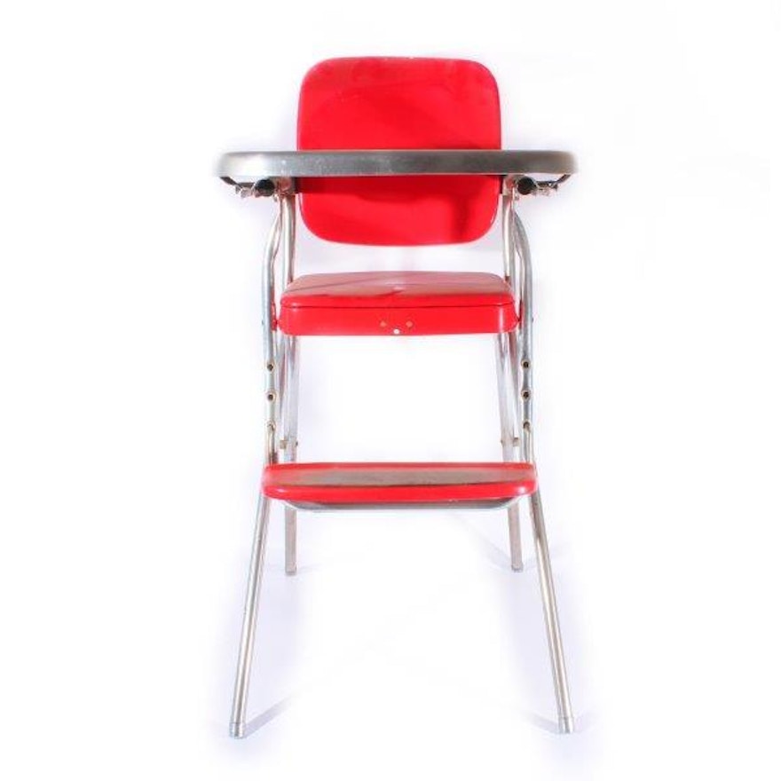 Vintage Red Cosco High Chair Ebth