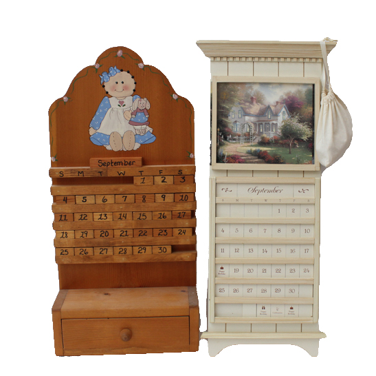 Wooden Wall Calendars Including Thomas Kinkade EBTH