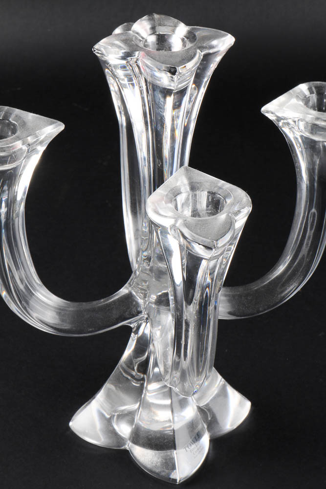 Lead Crystal Candelabra EBTH