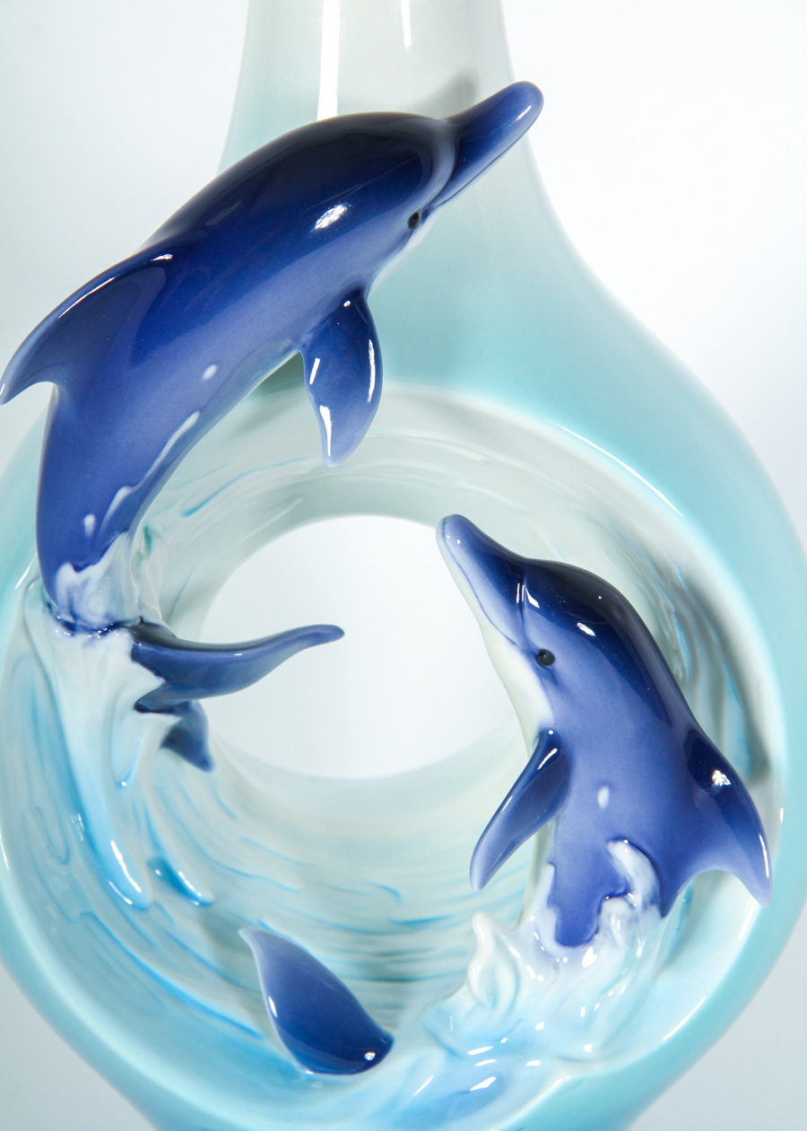 Franz Dolphin Vase EBTH