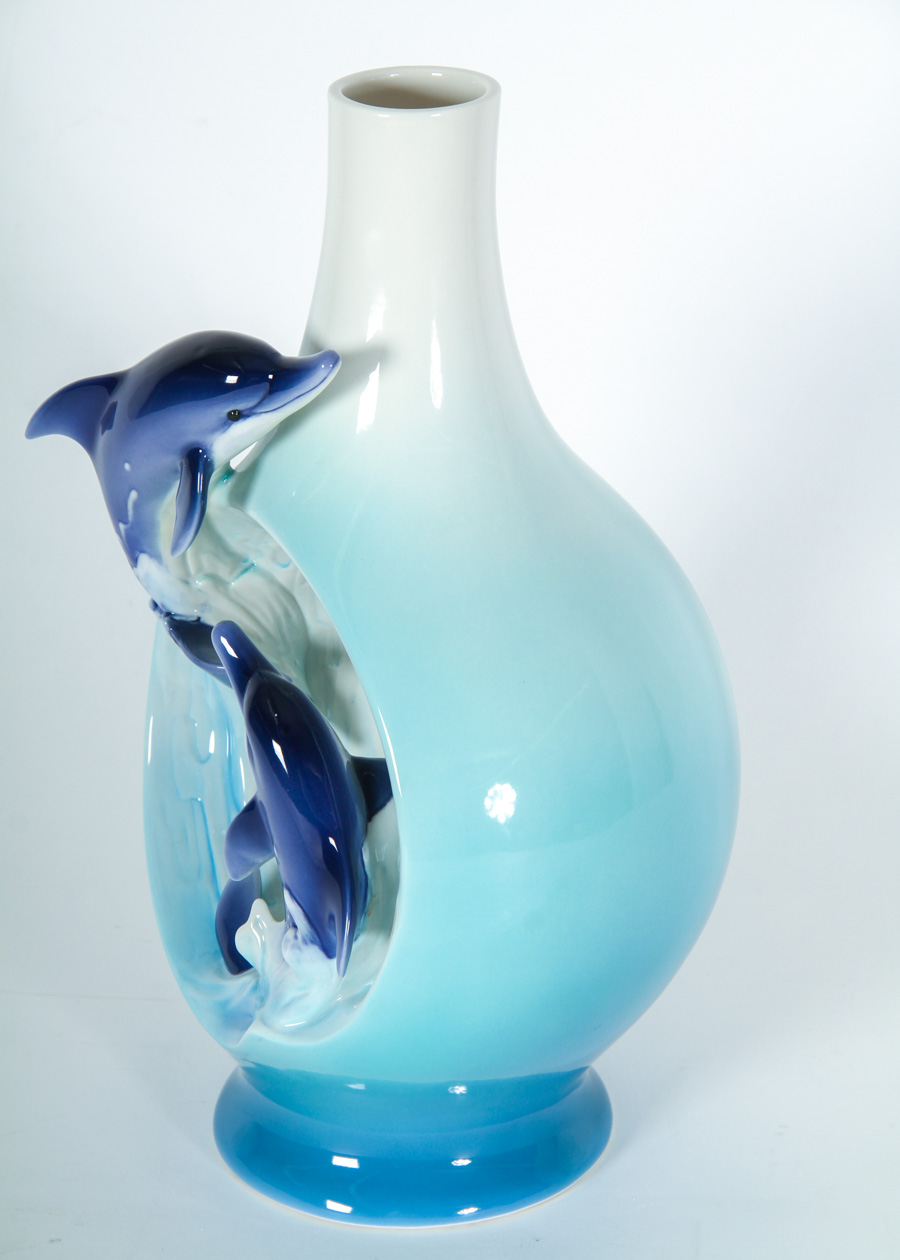 Franz Dolphin Vase EBTH