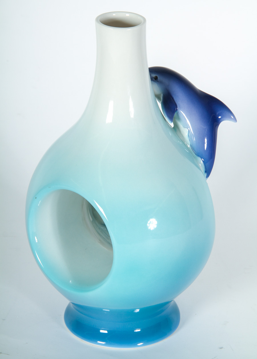 Franz Dolphin Vase EBTH
