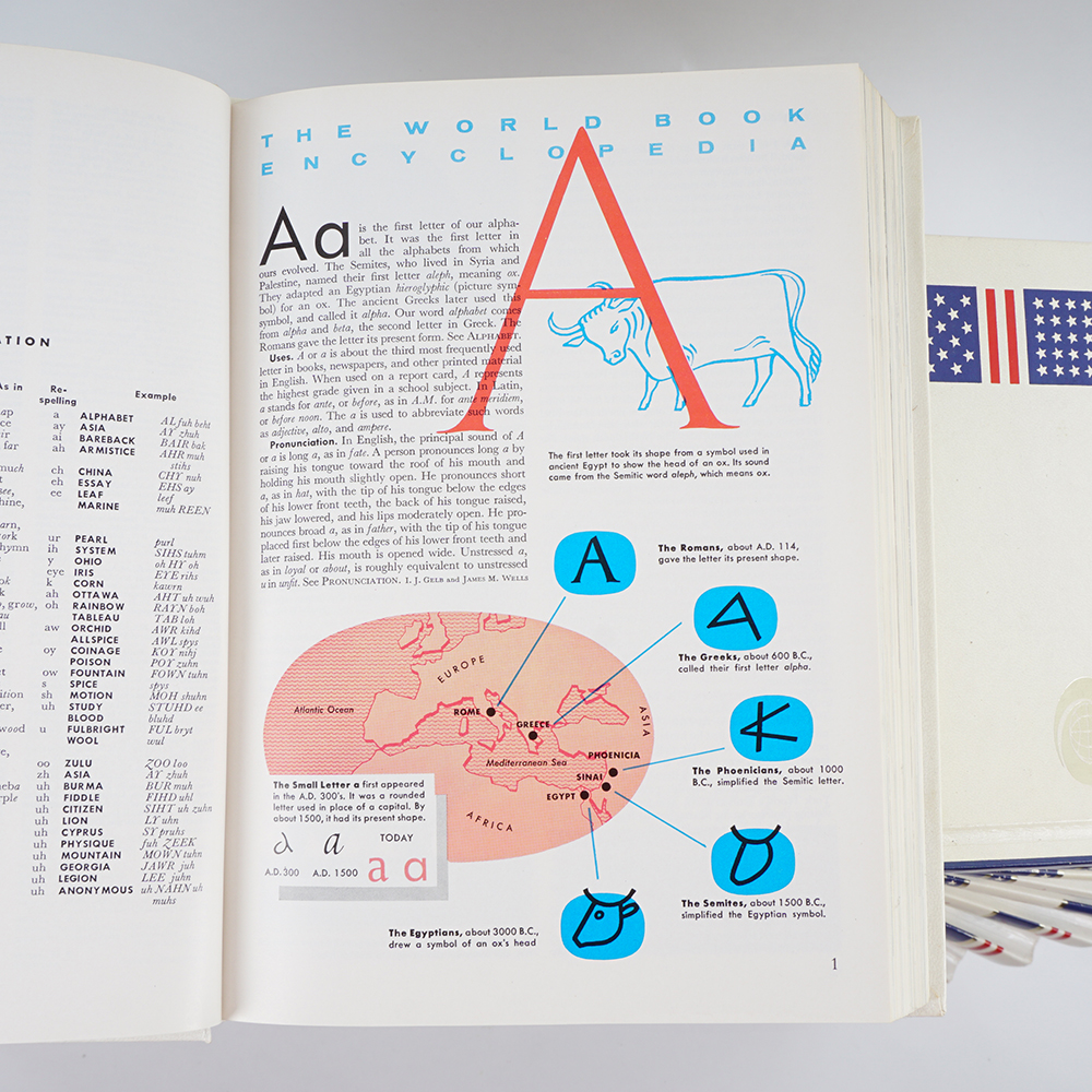 Set of 1976 The World Book Encyclopedia with Bicentennial Binding EBTH