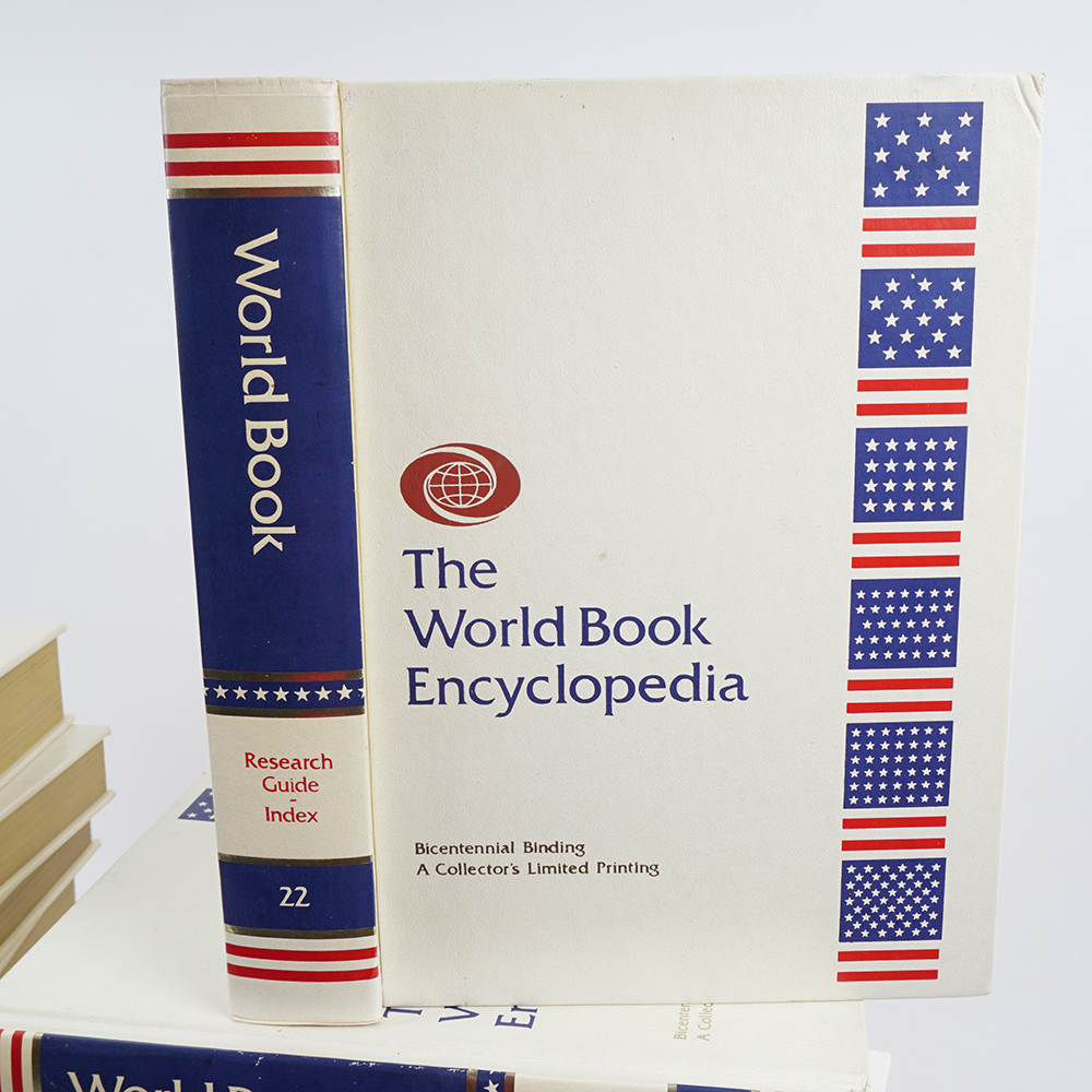 Set Of 1976 The World Book Encyclopedia With Bicentennial Binding | EBTH