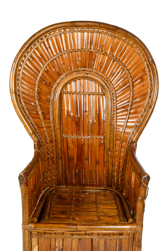 Vintage Bamboo Fan Back Chair EBTH