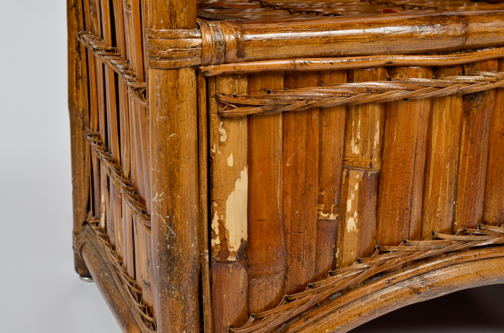 Vintage Bamboo Fan Back Chair EBTH