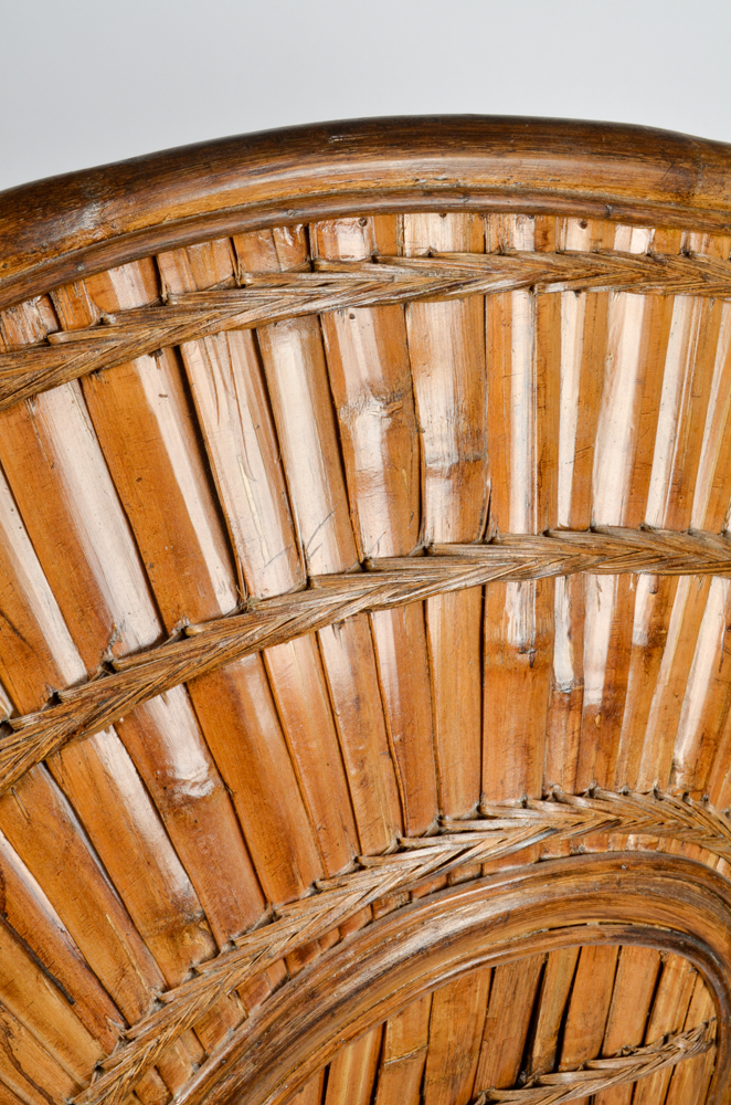 Vintage Bamboo Fan Back Chair EBTH