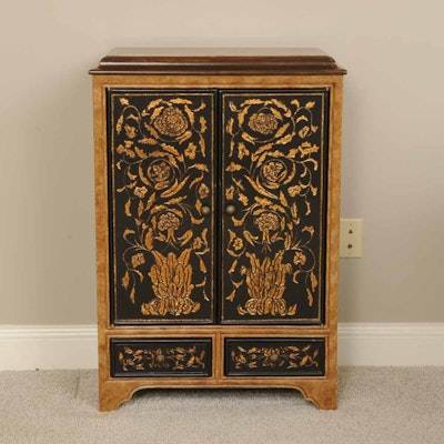 Vintage And Antique Cabinets Auction In Art Traditional Furnishings Asian Inspired Small Cabinet