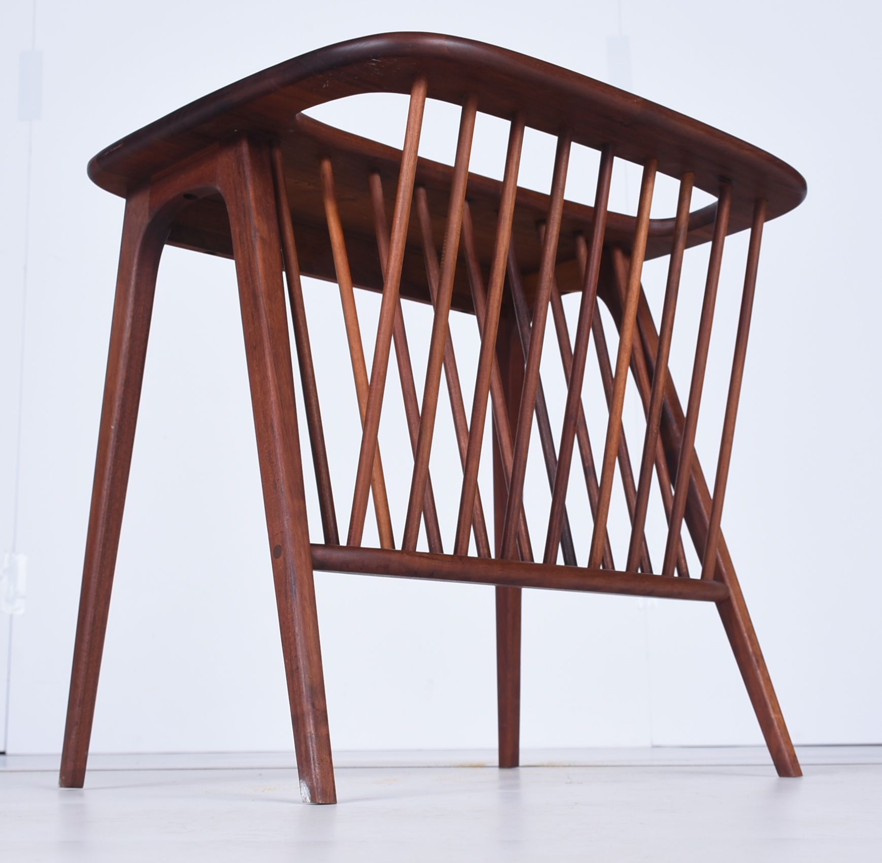 Vintage Teak Magazine Rack EBTH