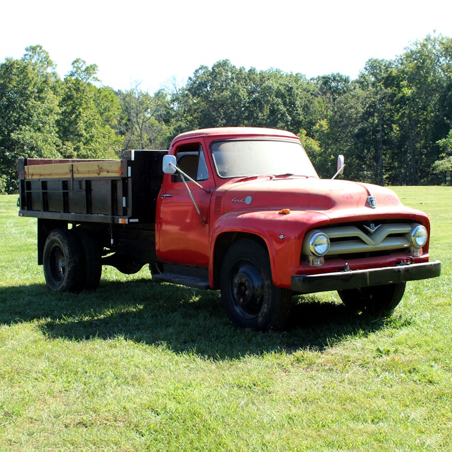 1955 Ford F600 Dump Truck Ebth 1955 Ford F600 Dump Truck Ebth
