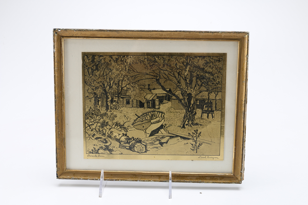 Lionel Barrymore Gold Foil Etchings EBTH