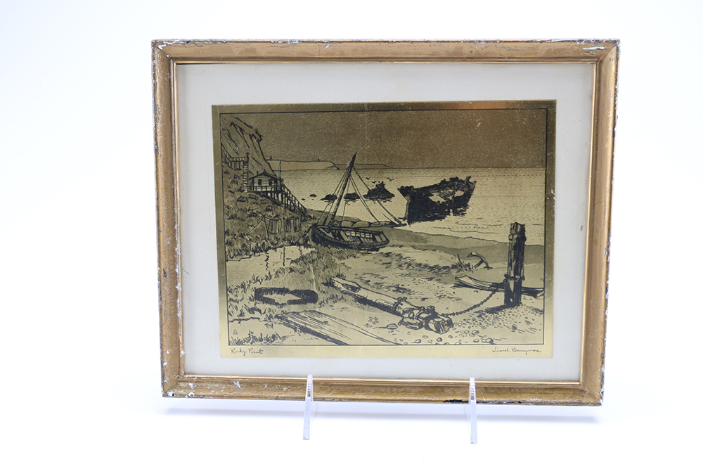 Lionel Barrymore Gold Foil Etchings EBTH