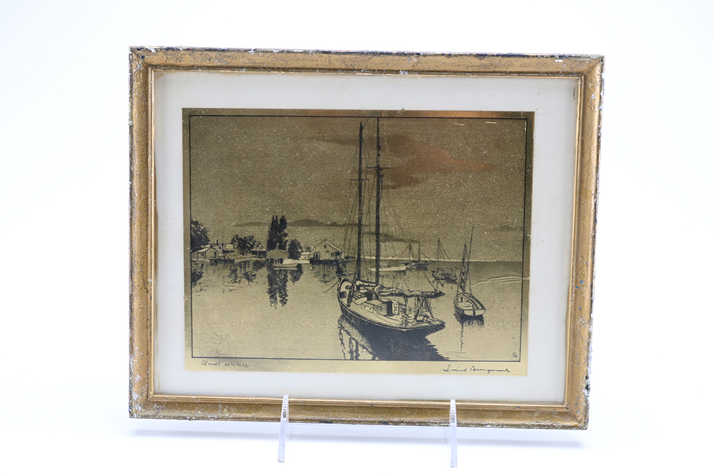 Lionel Barrymore Gold Foil Etchings EBTH