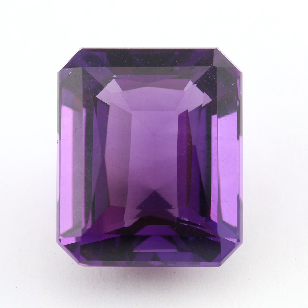 emerald cut amethyst loose stone