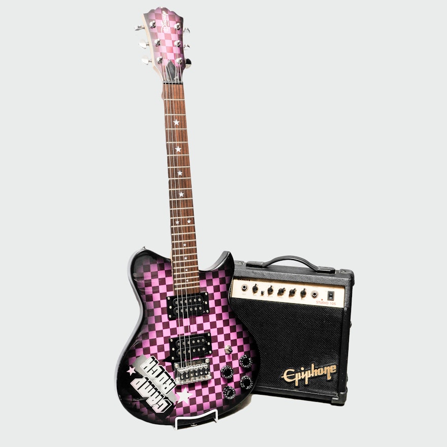 Disney by Washburn Camp Rock Kids Electric Guitar with Epiphone Studio 10S  Amplifier | EBTH