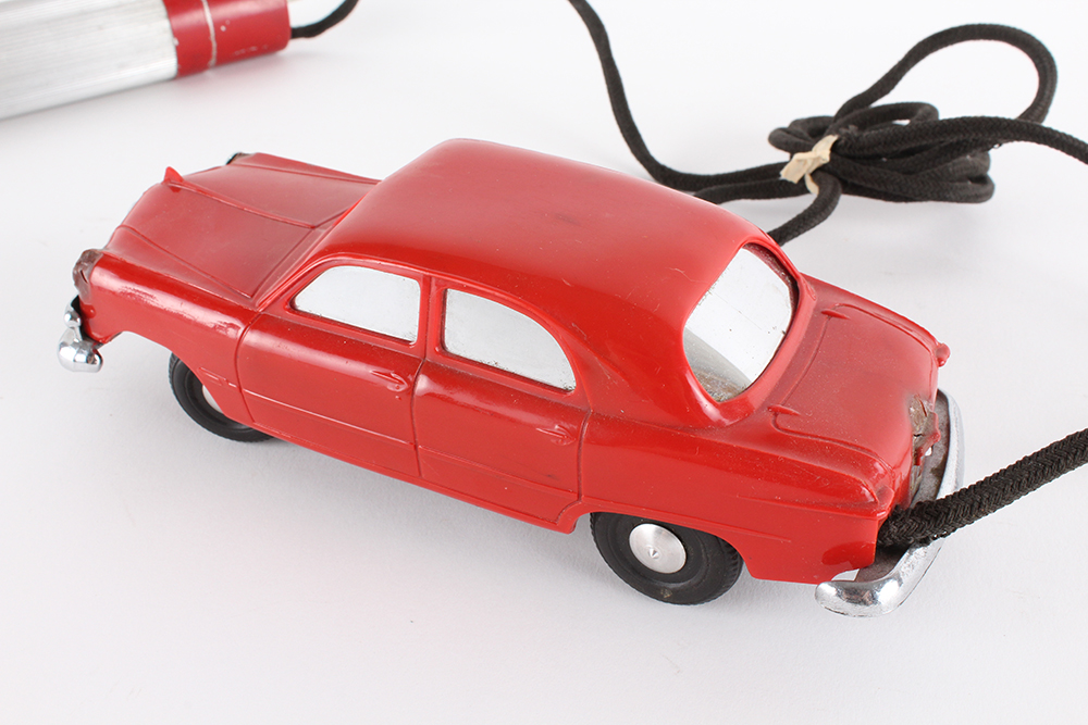 Vintage Electric Remote Controlled 1950 Red Ford Toy Car EBTH