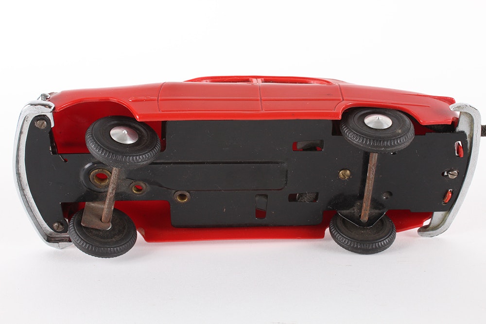 Vintage Electric Remote Controlled 1950 Red Ford Toy Car EBTH