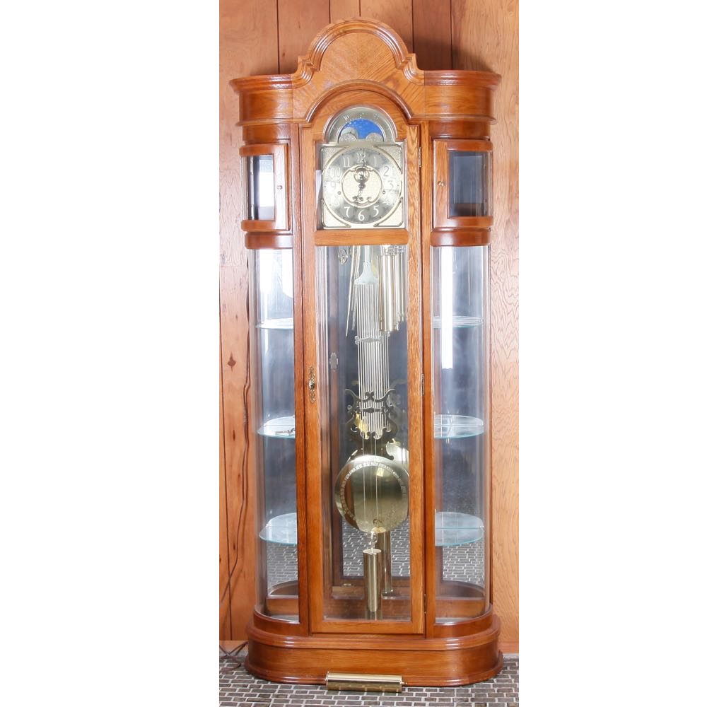 howard miller grandfather clock serial number location