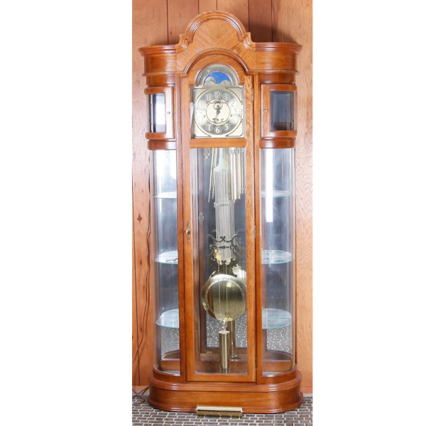 Ridgeway Oak Curio Grandfather Clock EBTH