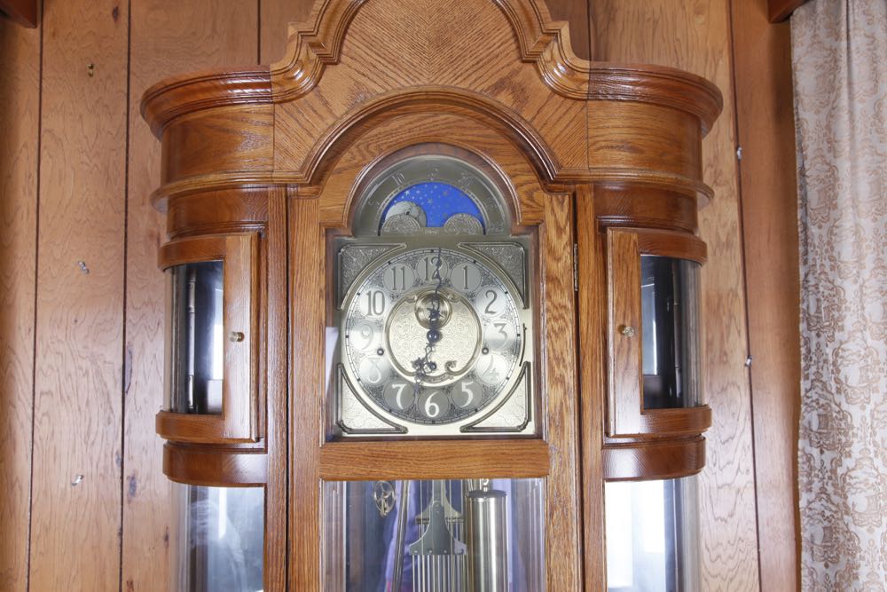 Ridgeway Oak Curio Grandfather Clock EBTH