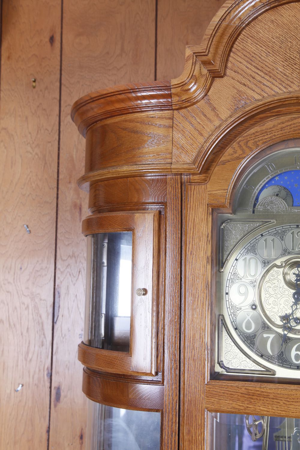 Ridgeway Oak Curio Grandfather Clock EBTH