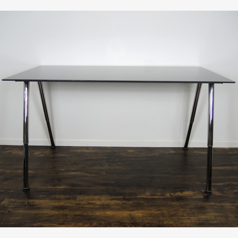 IKEA Galant Adjustable Height Glass Standing Desk Work ...