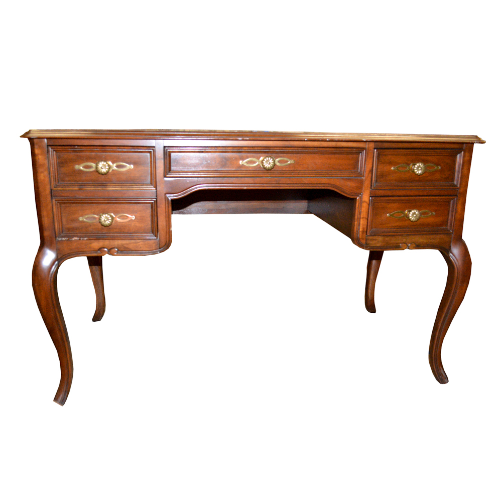 Sligh Furniture Leather Top Desk Ebth