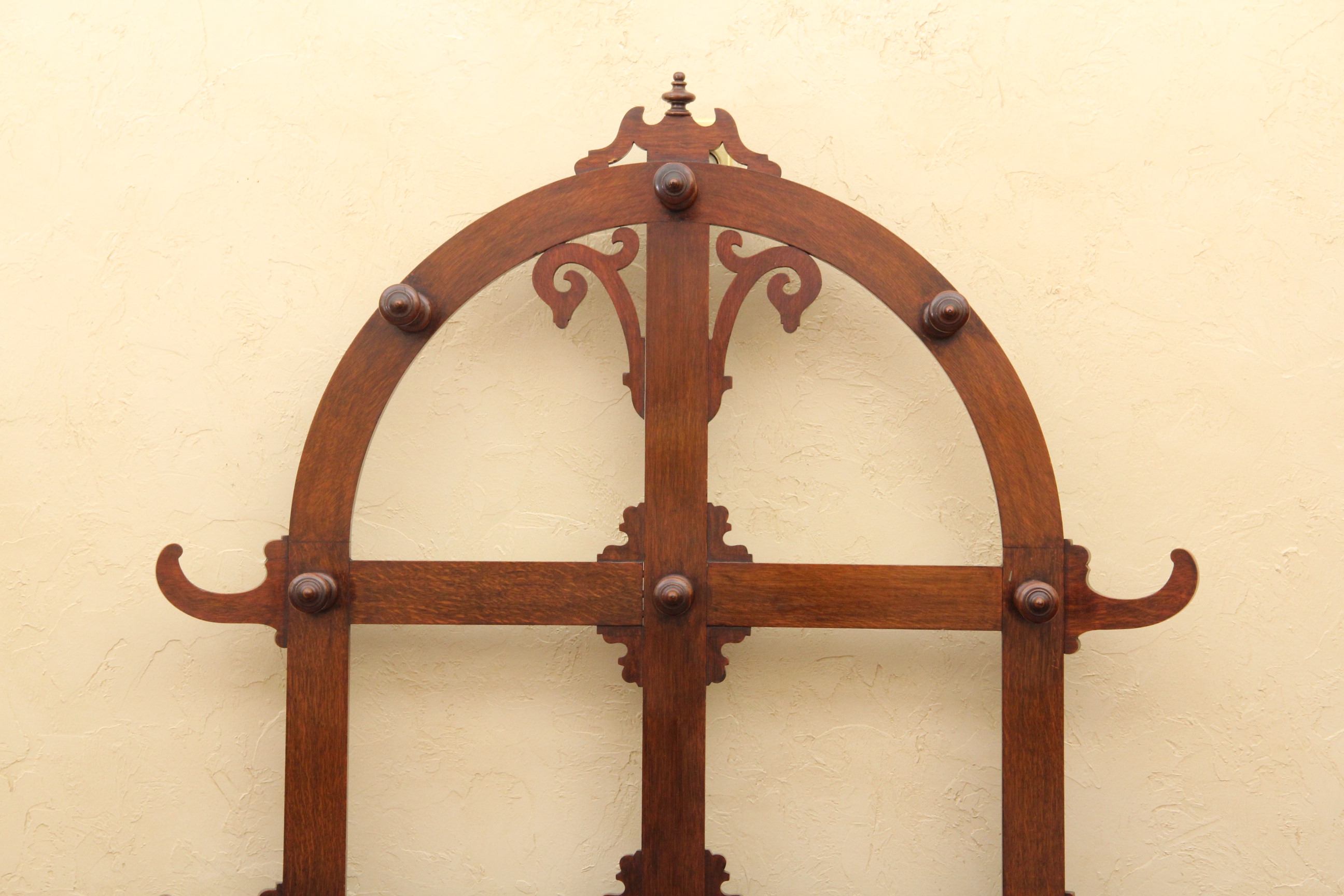 Antique English Oak Hall Tree EBTH