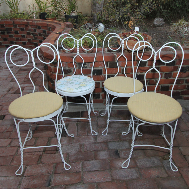 Set of Four Antique Ice Cream Parlor Chairs EBTH