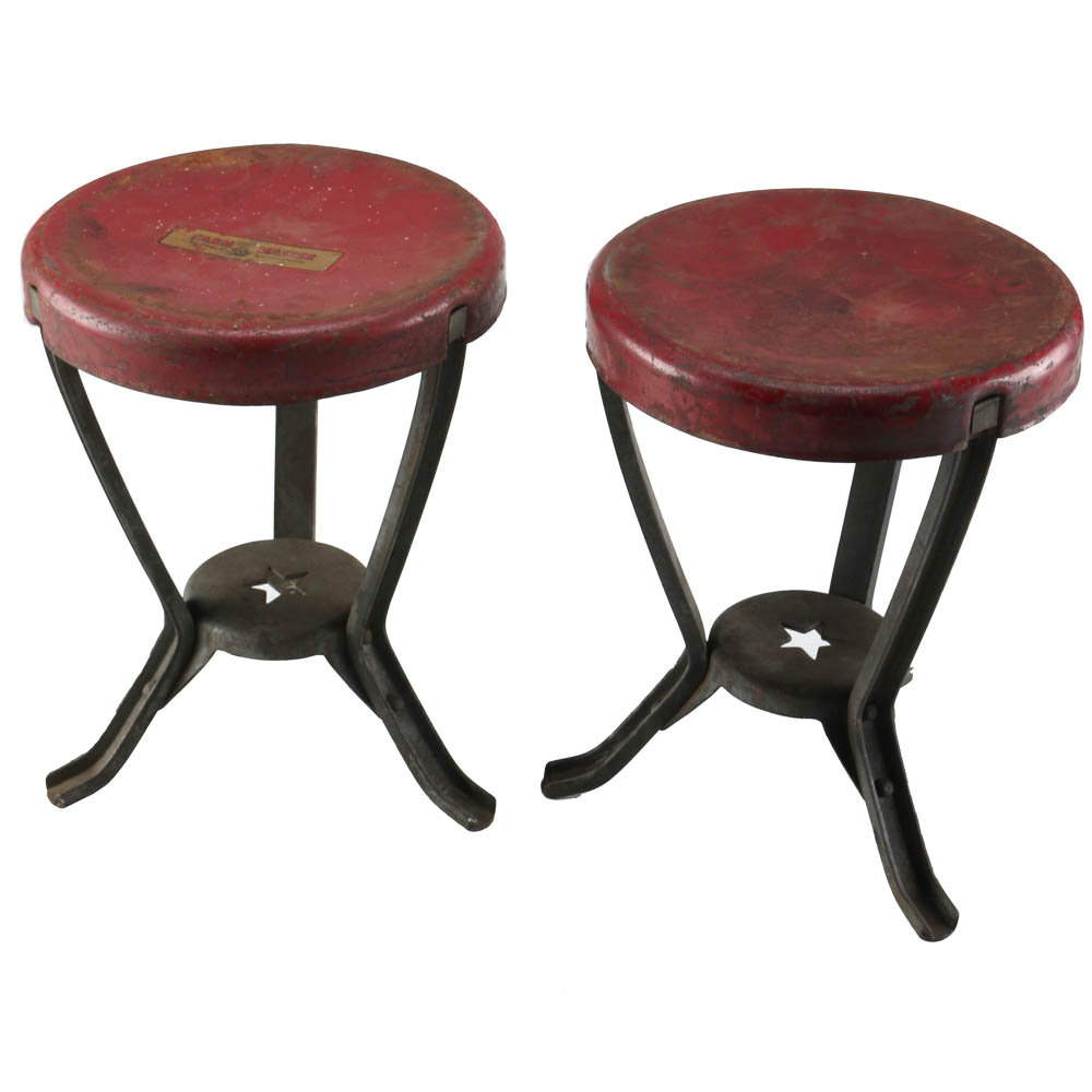 Vintage Farm Master Milking Stools