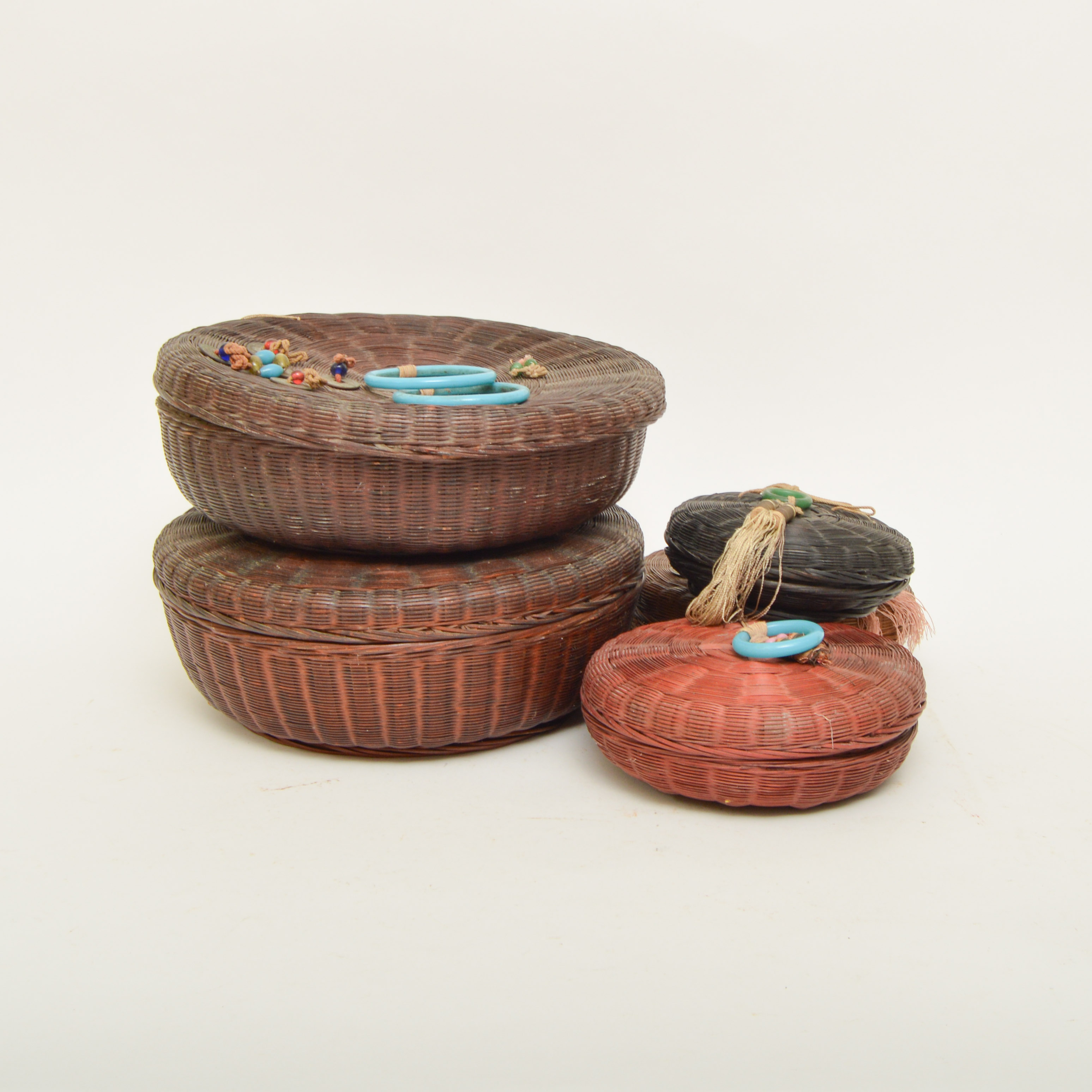 Vintage Chinese Sewing Baskets EBTH