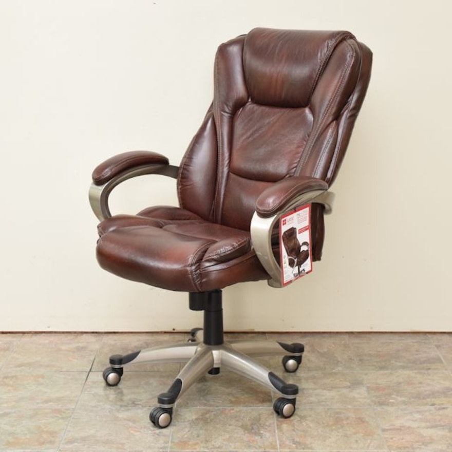 Lane Bonded Leather Executive Desk Chair Ebth
