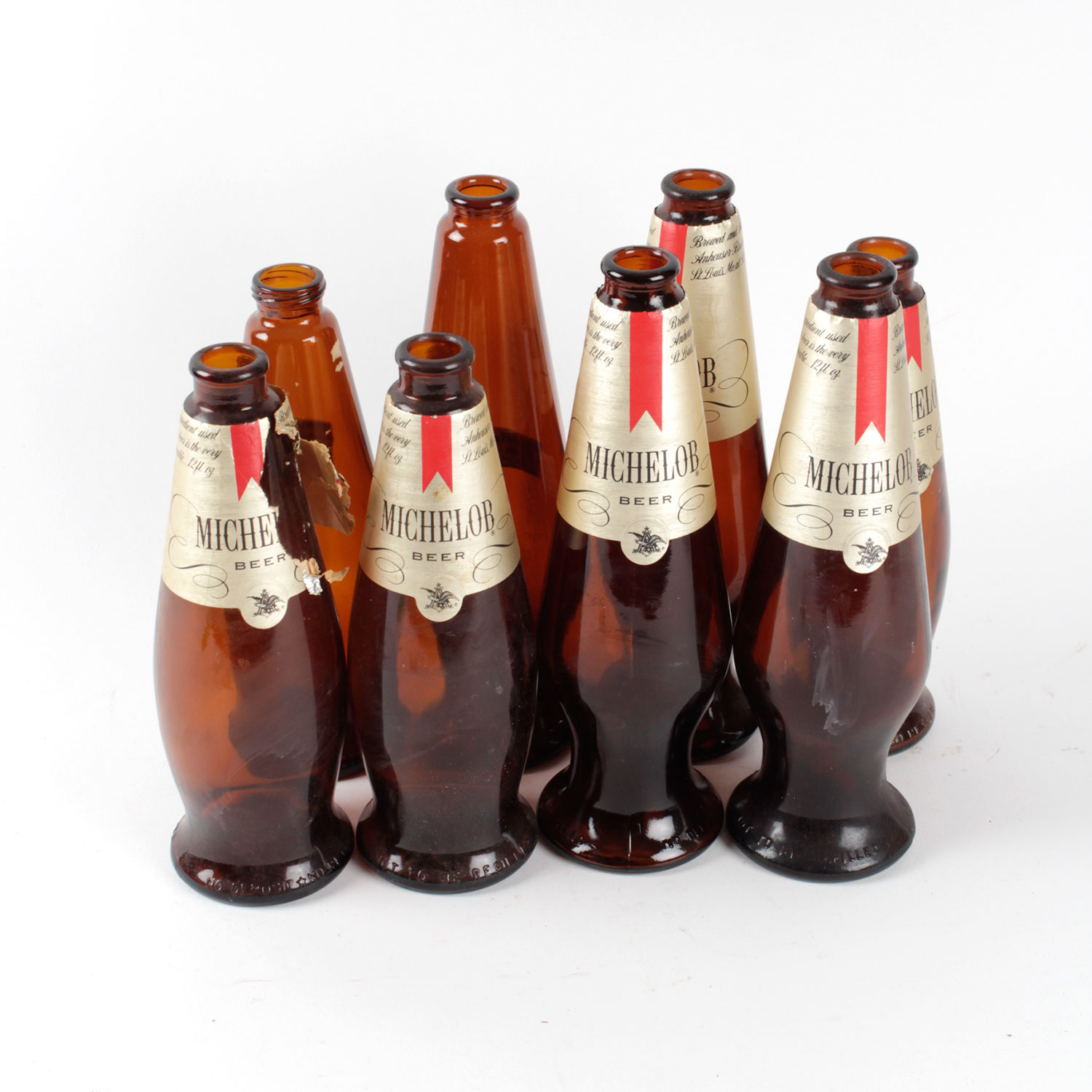 Collection of Vintage Michelob Beer Teardrop Bottles EBTH
