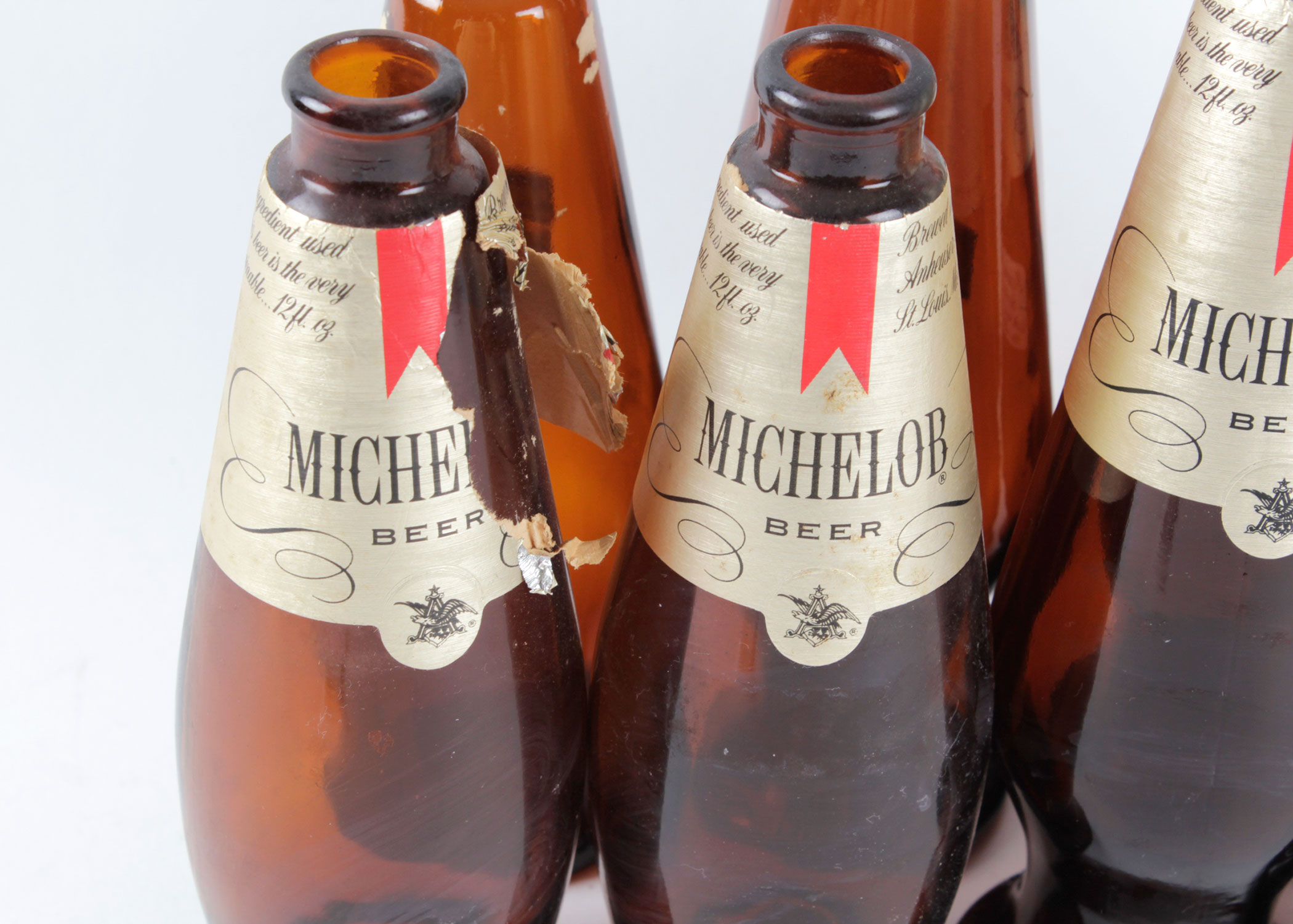 Collection of Vintage Michelob Beer Teardrop Bottles EBTH
