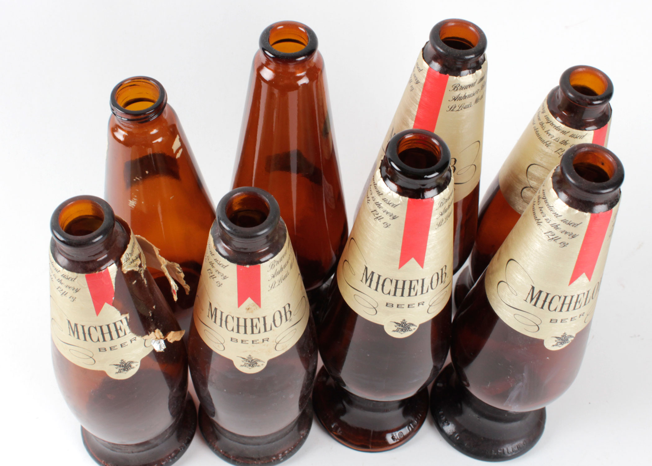 Collection of Vintage Michelob Beer Teardrop Bottles EBTH