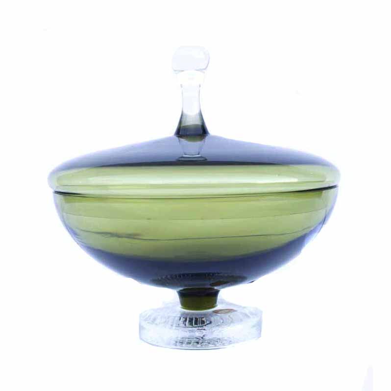 Mid Century Modern Swedish Glass Candy Dish Ebth