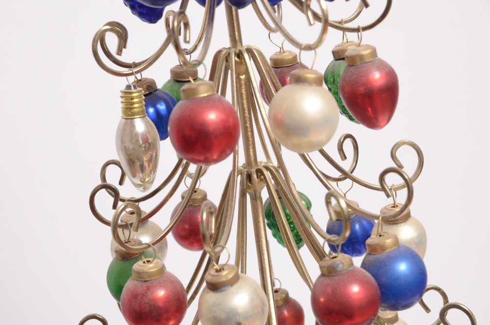 Brass Christmas Tree Ornament Display | EBTH