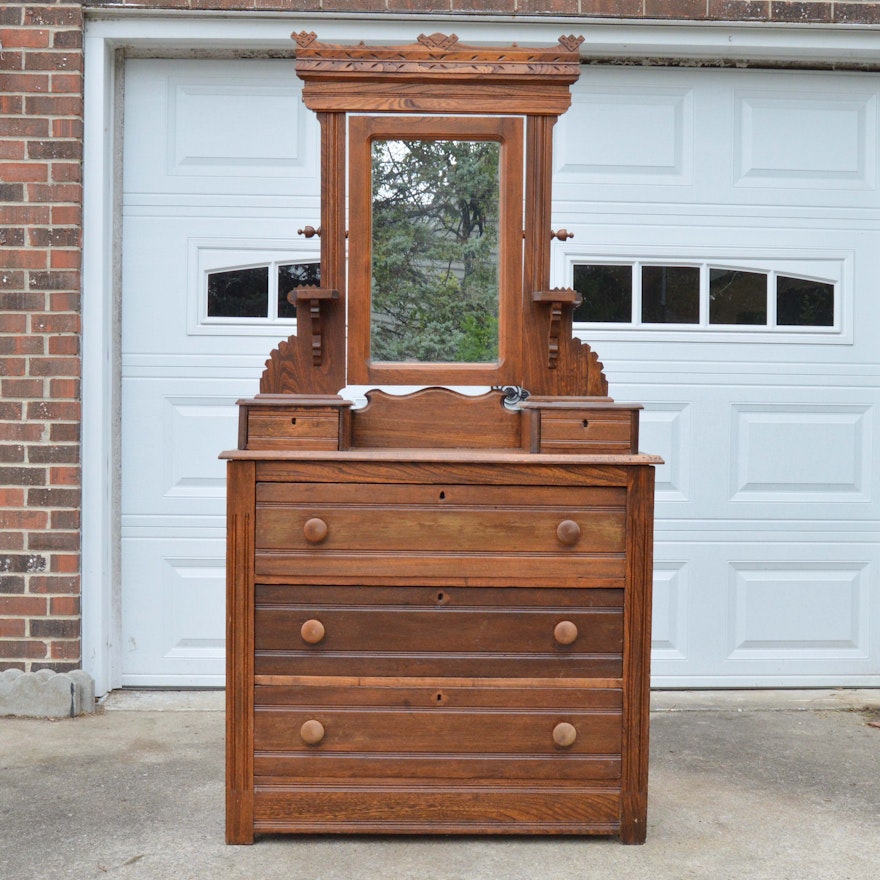 Antique Eastlake Style Dresser EBTH