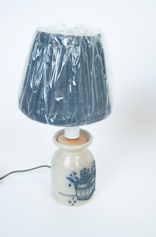 Pair of Salmon Falls Stoneware Lamps EBTH