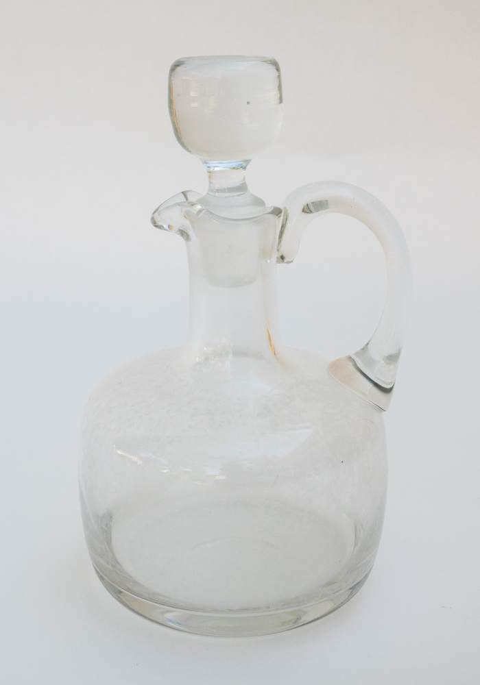 Antique Handblown Ringed Decanter and Cruets EBTH