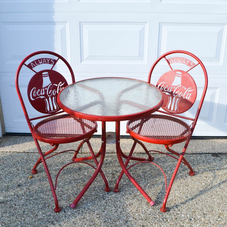 Retro Coca Cola Bistro Set