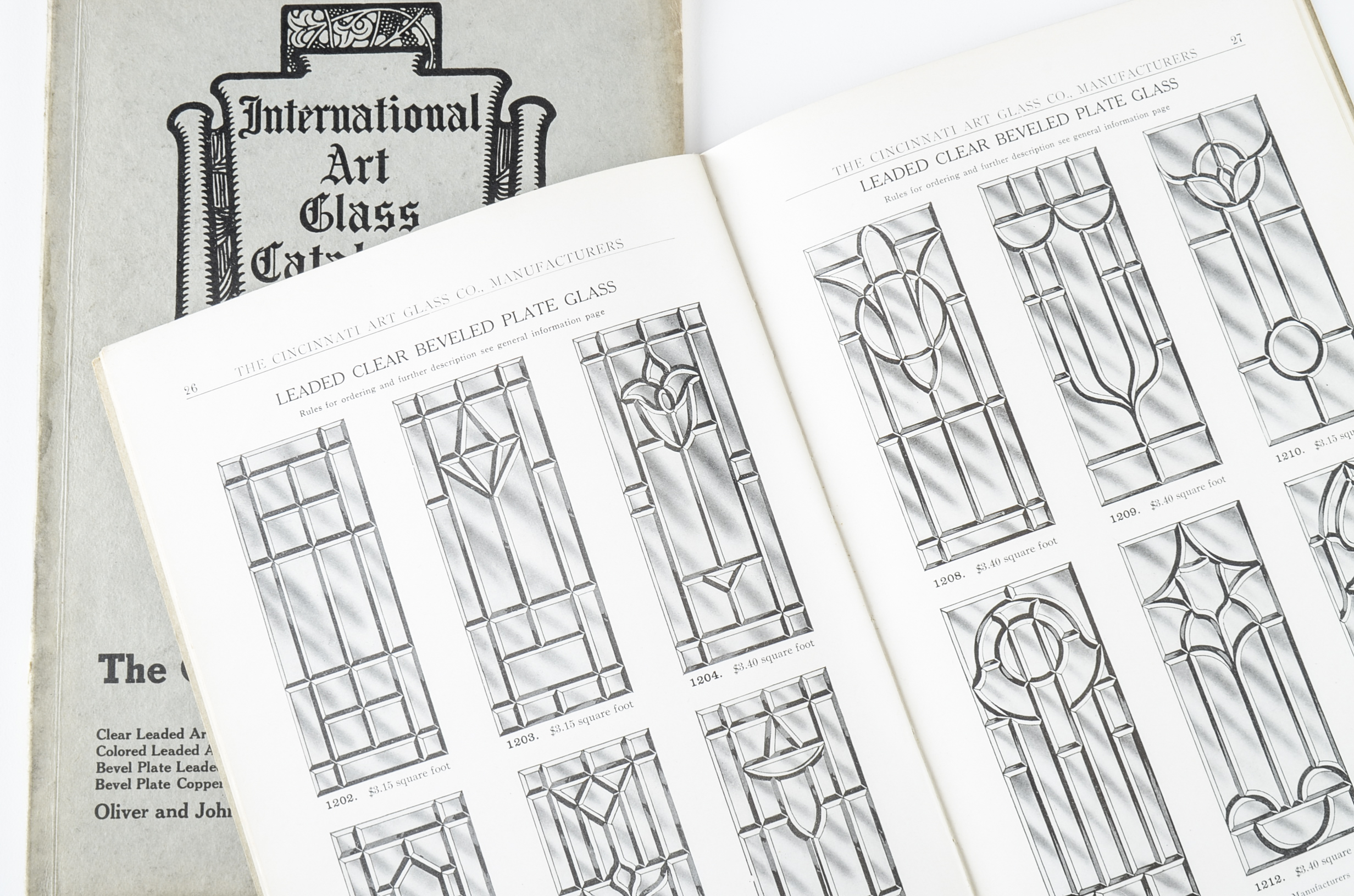 Collection of Vintage Stained Glass Catalogs and More EBTH