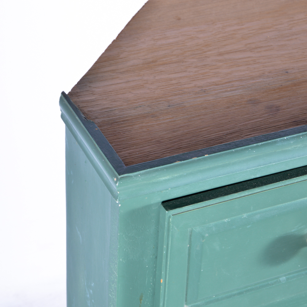 HandPainted Green Corner EBTH