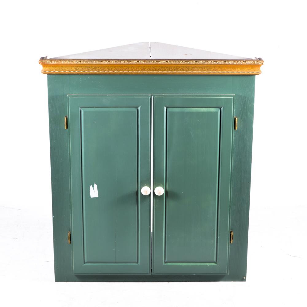 HandPainted Green Corner EBTH